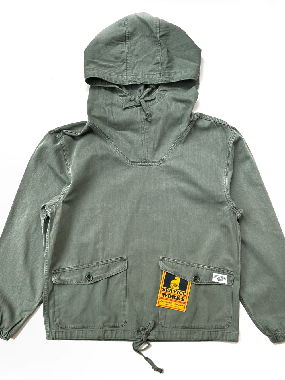 NWT Service Works Pigment Herringbone Smock 2.0 - Olive